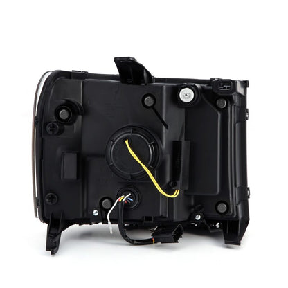 AlphaRex 07-13 GMC Sierra 1500 (No Clsc) LUXX-Series LED Proj HL Jet Blk w/Actv Lgt & Seq.Sig / DRL - B2B Diesel & Gas Service