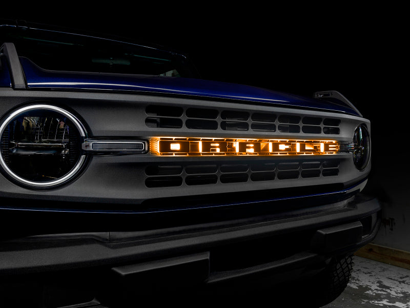 ORACLE Lighting Universal Illuminated LED Letter Badges - Matte Blk Surface Finish - B - B2B Diesel & Gas Service