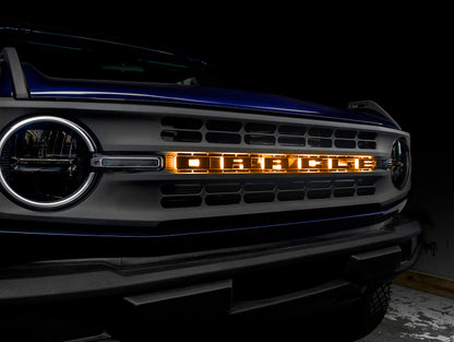 ORACLE Lighting Universal Illuminated LED Letter Badges - Matte Blk Surface Finish - B - B2B Diesel & Gas Service