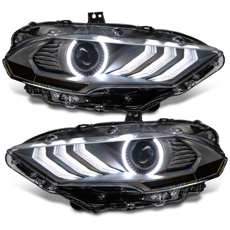 Oracle Lighting 18-23 Ford Mustang Dynamic ColorSHIFT LED Headlights - Black Series - B2B Diesel & Gas Service