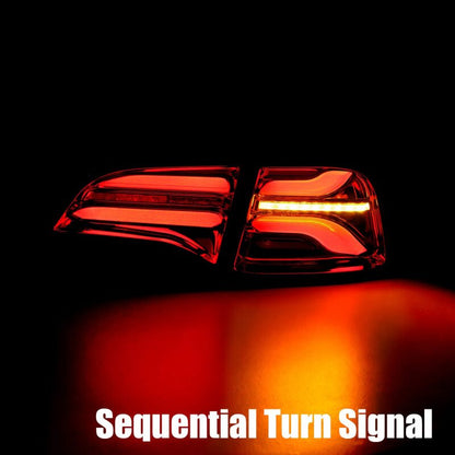 AlphaRex 20-22 Tesla Model Y PRO-Series LED Tail Lights Jet Black w/Seq Sig - B2B Diesel & Gas Service