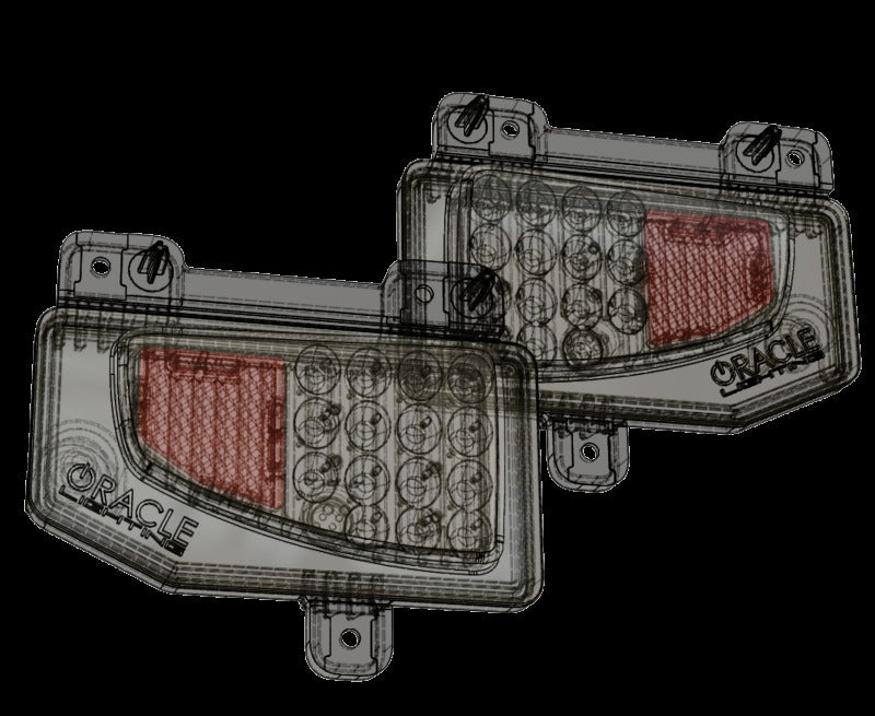 Oracle Jeep Gladiator JT Rear Bumper LED Reverse Lights w/ Plug & Play Harness - 6000K - B2B Diesel & Gas Service