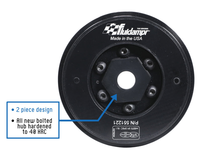Fluidampr 91-08 VW Golf/05-12 Passat B6/B7 / 03-10 Audi TT Steel Internally Balanced Damper - B2B Diesel & Gas Service