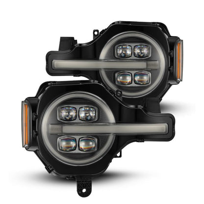 AlphaRex 21-23 Ford Bronco NOVA LED Projector Headlights Black - B2B Diesel & Gas Service