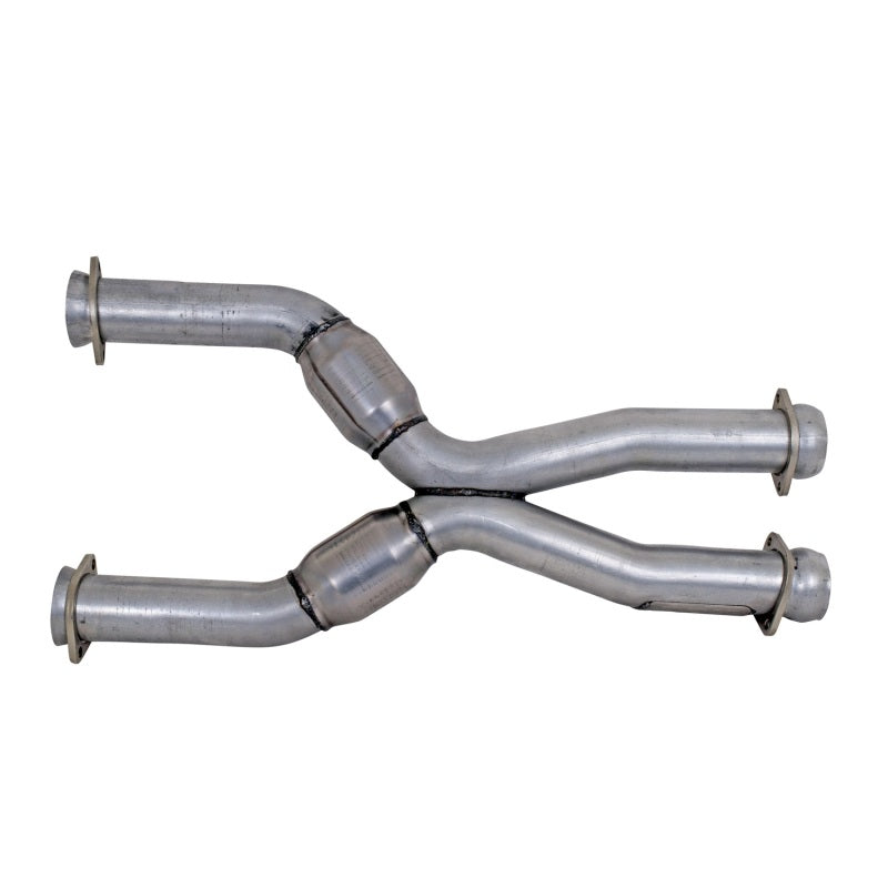 BBK 79-04 Mustang Coyote Swap Short Mid X Pipe w Catalytic Converters 3.0 For BBK Long Tube Headers - B2B Diesel & Gas Service