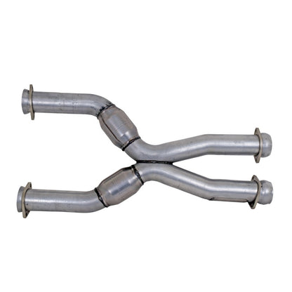 BBK 79-04 Mustang Coyote Swap Short Mid X Pipe w Catalytic Converters 3.0 For BBK Long Tube Headers - B2B Diesel & Gas Service