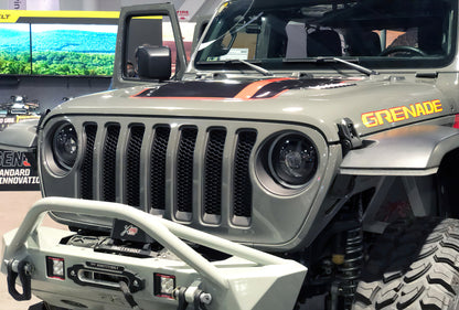 Oracle Jeep Wrangler JL Oculus Bi-LED Projector Headlights- Graphite Metallic - 5500K - B2B Diesel & Gas Service