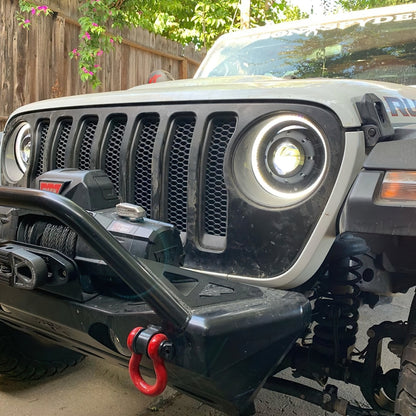 Oracle Jeep Wrangler JL Oculus Bi-LED Projector Headlights- Graphite Metallic - 5500K - B2B Diesel & Gas Service