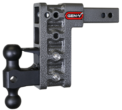 MEGA-DUTY 2" Shank 7.5" Drop 2K TW 16K Hitch with Dual-Ball & Pintle Lock GH-524 - B2B Diesel and Gas Service