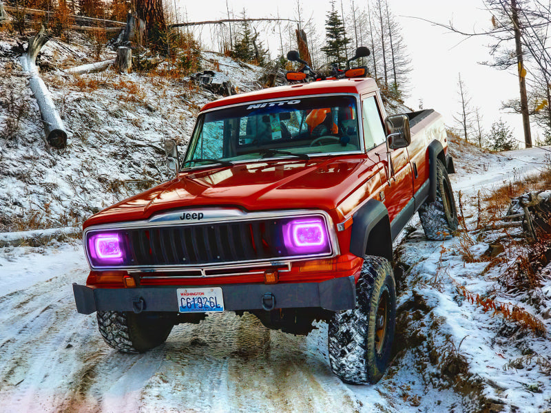 Oracle Pre-Installed Lights 7x6 IN. Sealed Beam - ColorSHIFT Halo - B2B Diesel & Gas Service