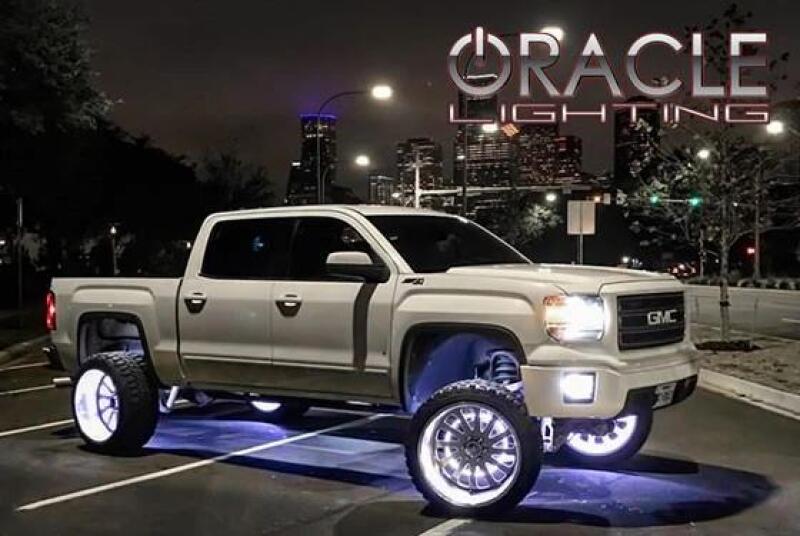 Oracle LED Illuminated Wheel Rings - Double LED - White - B2B Diesel & Gas Service