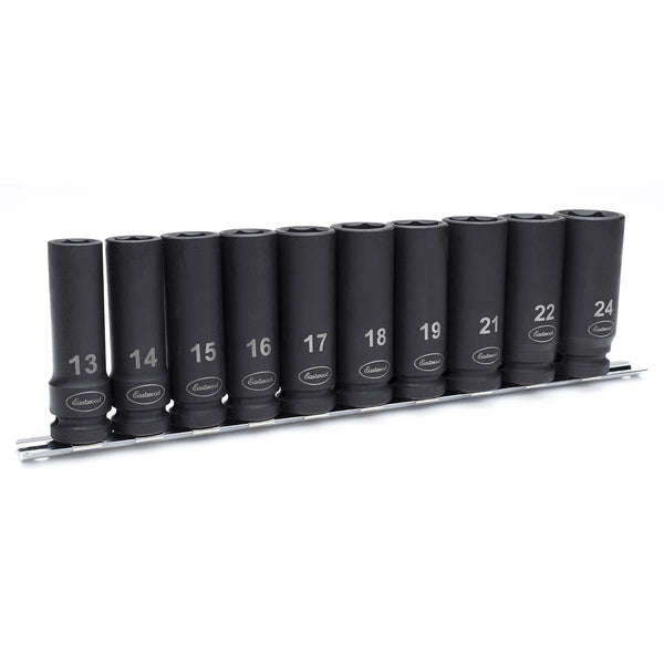 Eastwood 1/2 Inch Metric Deep 10 Piece Impact Socket Set 