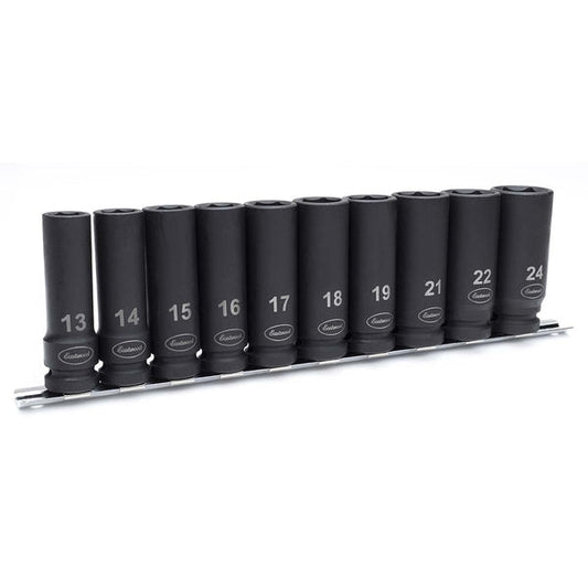 Eastwood 1/2 Inch Metric Deep 10 Piece Impact Socket Set 