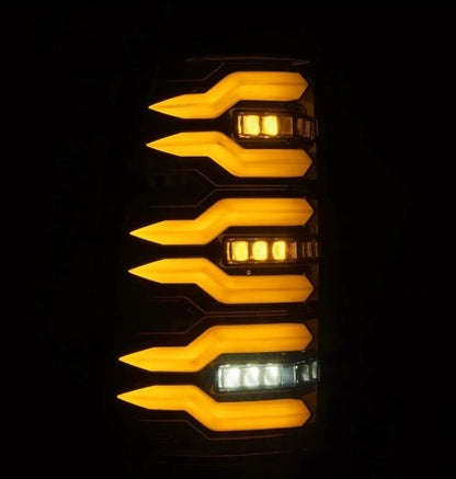 AlphaRex 99-06 Chevrolet Silverado/99-06 GMC Sierra LUXX-Series LED Tail Lights - Black - B2B Diesel & Gas Service