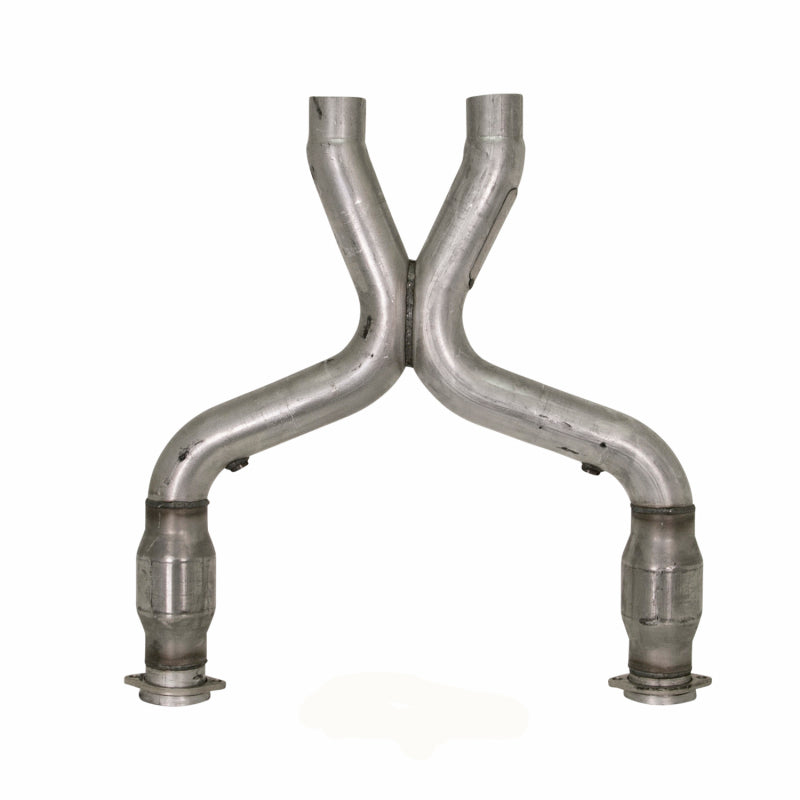BBK 11-14 Mustang 5.0 Short Mid X Pipe With Catalytic Converters 3.0 For BBK Long Tube Headers - B2B Diesel & Gas Service