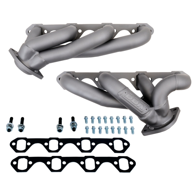 BBK 87-95 Ford F150 Truck 5.0 302 Shorty Unequal Length Exhaust Headers - 1-5/8 Titanium Ceramic - B2B Diesel & Gas Service