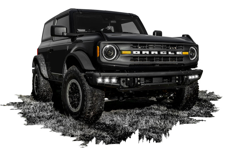 ORACLE Lighting 21-22 Ford Bronco Triple LED Fog Light Kit for Steel Bumper - White - B2B Diesel & Gas Service