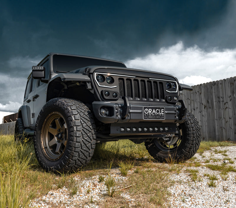 ORACLE Lighting 2019+ Jeep Wrangler JL Skid Plate w/ Integrated LED Emitters - Clear - B2B Diesel & Gas Service