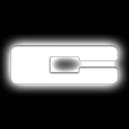 ORACLE Lighting Universal Illuminated LED Letter Badges - Matte Wht Surface Finish - C - B2B Diesel & Gas Service