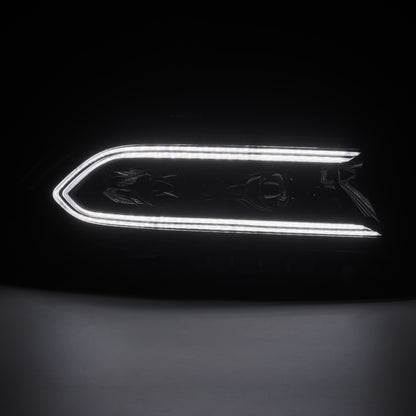 AlphaRex 15-23 Dodge Charger LUXX LED Proj Headlights Alpha-Black w/Actv Light & Seq.Sig / SB DRL - B2B Diesel & Gas Service