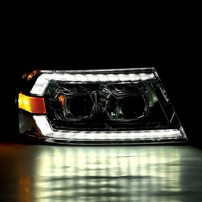 AlphaRex 04-08 Ford F150 PRO-Series Projector Headlights Black w/ Sequential Signal and DRL - B2B Diesel & Gas Service