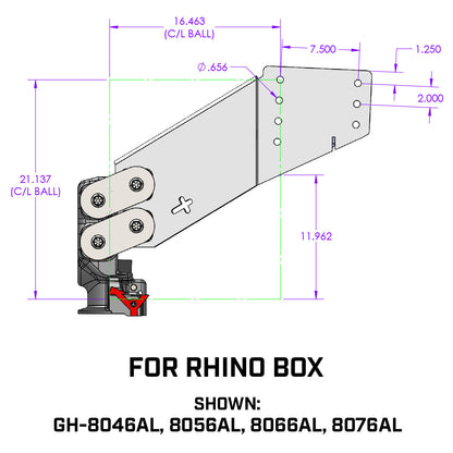 TORSION-FLEX SnapLatch Rhino 5th Pin Goose 2 5/16" Coupler 3.5K-5.5K pin 30K GH-8066AL - B2B Diesel and Gas Service