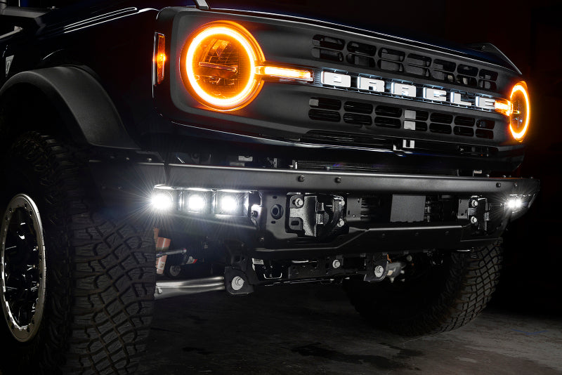ORACLE Lighting 21-22 Ford Bronco Triple LED Fog Light Kit for Steel Bumper - White - B2B Diesel & Gas Service