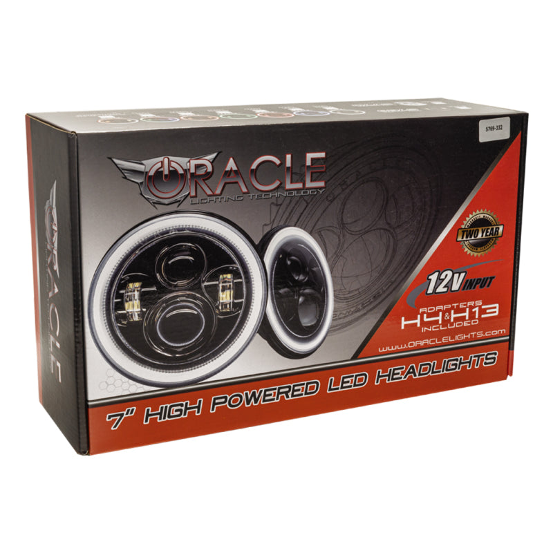 Oracle 7in High Powered LED Headlights - Black Bezel - ColorSHIFT - BC1 - B2B Diesel & Gas Service