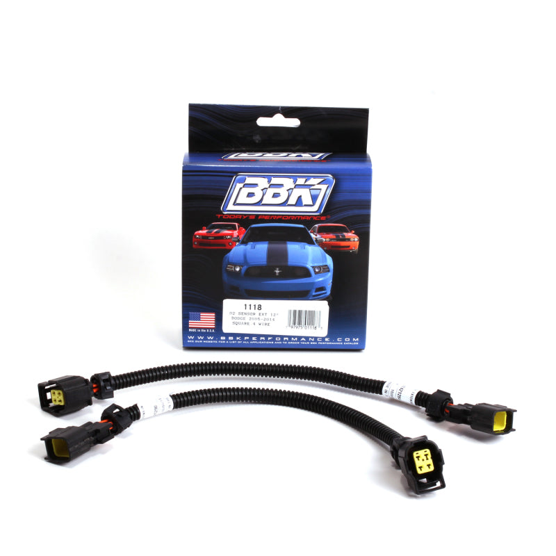 BBK 05-20 Dodge 4 Pin Square Style O2 Sensor Wire Harness Extensions 12 (pair) - B2B Diesel & Gas Service