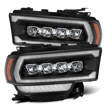 AlphaRex 19-21 Ram 2500 NOVA LED Proj Headlights Plank Style Black w/Activ Light/Seq Signal/DRL - B2B Diesel & Gas Service