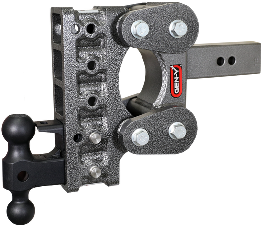 BOSS TORSION-FLEX 2.5" Shank 7.5" Drop 1.7K TW 16K Hitch Dual-Ball PintleLock GH-1125 - B2B Diesel and Gas Service