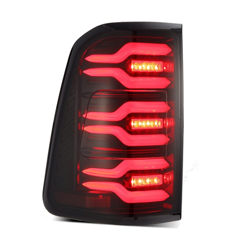 AlphaRex 19-21 Dodge Ram 1500 Luxx-Series LED Tail Lights Black/Red w/Activ Light/Seq Signal - B2B Diesel & Gas Service