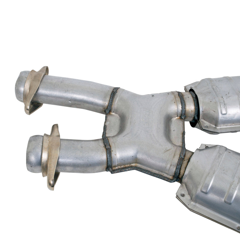 BBK 86-93 Mustang 5.0 High Flow X Pipe With Catalytic Converters - 2-1/2 - B2B Diesel & Gas Service