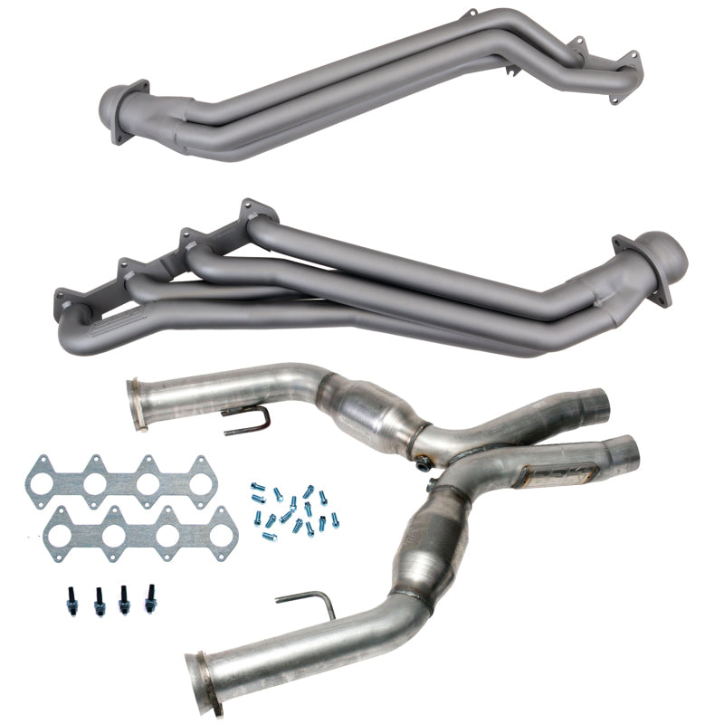 BBK 05-10 Ford Mustang GT 1 5/8 Long Tube Headers w/High Flow Catted X-Pipe (Ti Ceramic) - B2B Diesel & Gas Service
