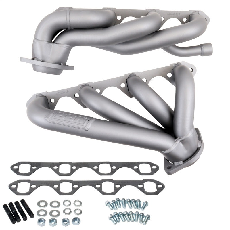 BBK 87-95 Ford F150 Truck 5.8 351 Shorty Unequal Length Exhaust Headers - 1-5/8 Titanium Ceramic - B2B Diesel & Gas Service