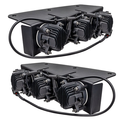 ORACLE Lighting 21-22 Ford Bronco Triple LED Fog Light Kit for Steel Bumper - White - B2B Diesel & Gas Service