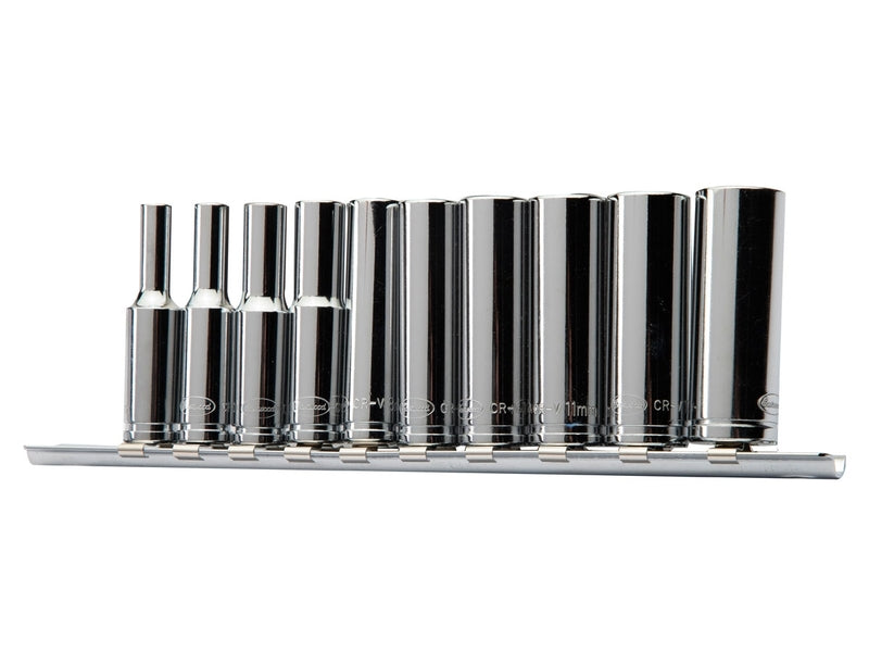Eastwood 10pc - 1/4 Inch Drive MM Deep Socket Set 