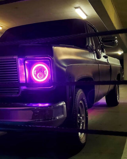 Oracle 7in High Powered LED Headlights - Black Bezel - Dynamic - Dynamic - B2B Diesel & Gas Service