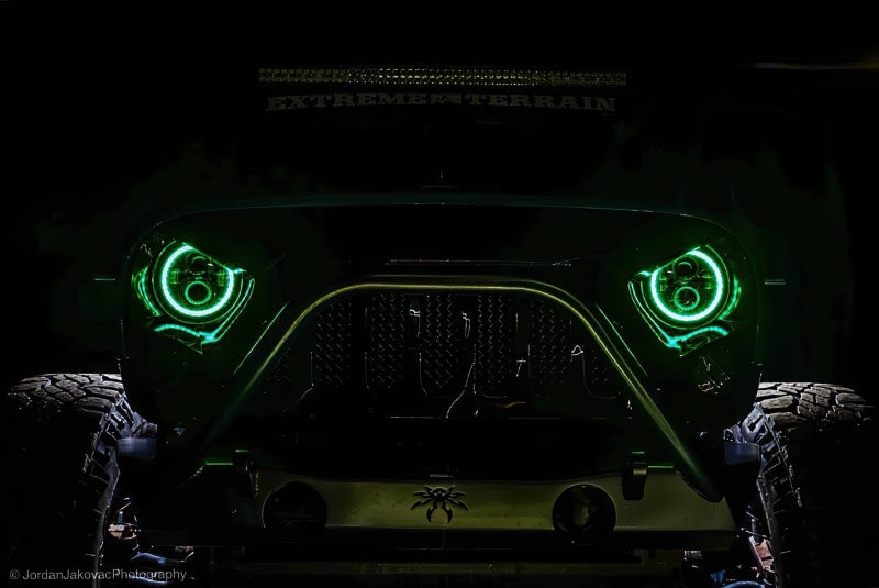 Oracle 7in High Powered LED Headlights - Black Bezel - Dynamic - Dynamic - B2B Diesel & Gas Service