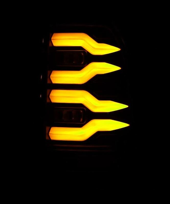 AlphaRex 97-03 Ford F150 / 99-16 Ford F250/F350/F450/F550 LUXX-Series LED Tail Lights - Alpha-Black - B2B Diesel & Gas Service