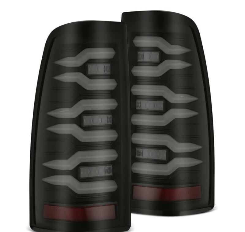 AlphaRex 99-06 Chevrolet Silverado/99-06 GMC Sierra LUXX-Series LED Tail Lights - Black - B2B Diesel & Gas Service