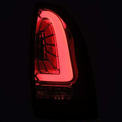AlphaRex 05-15 Toyota Tacoma PRO-Series LED Tail Lights Jet Black - B2B Diesel & Gas Service