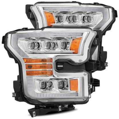 AlphaRex 11-16 Ford F-350 SD NOVA LED Proj Headlights Plank Style Chrm w/Activ Light/Seq Signal - B2B Diesel & Gas Service