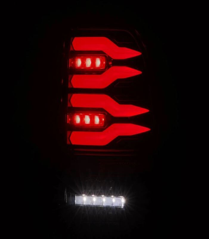 AlphaRex 97-03 Ford F150 / 99-16 Ford F250/F350/F450/F550 LUXX-Series LED Tail Lights - Alpha-Black - B2B Diesel & Gas Service