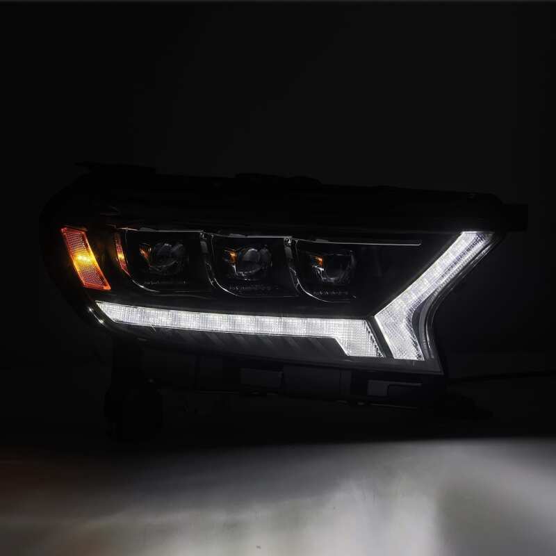 AlphaRex 19-21 Ford Ranger NOVA LED Proj Headlight Plnk Style Alpha Blk w/Activ Light/Seq Signal/DRL - B2B Diesel & Gas Service