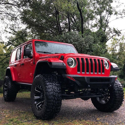 Oracle Jeep Wrangler JL Oculus Bi-LED Projector Headlights- Graphite Metallic - 5500K - B2B Diesel & Gas Service