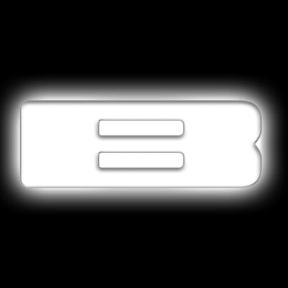 ORACLE Lighting Universal Illuminated LED Letter Badges - Matte Wht Surface Finish - B - B2B Diesel & Gas Service