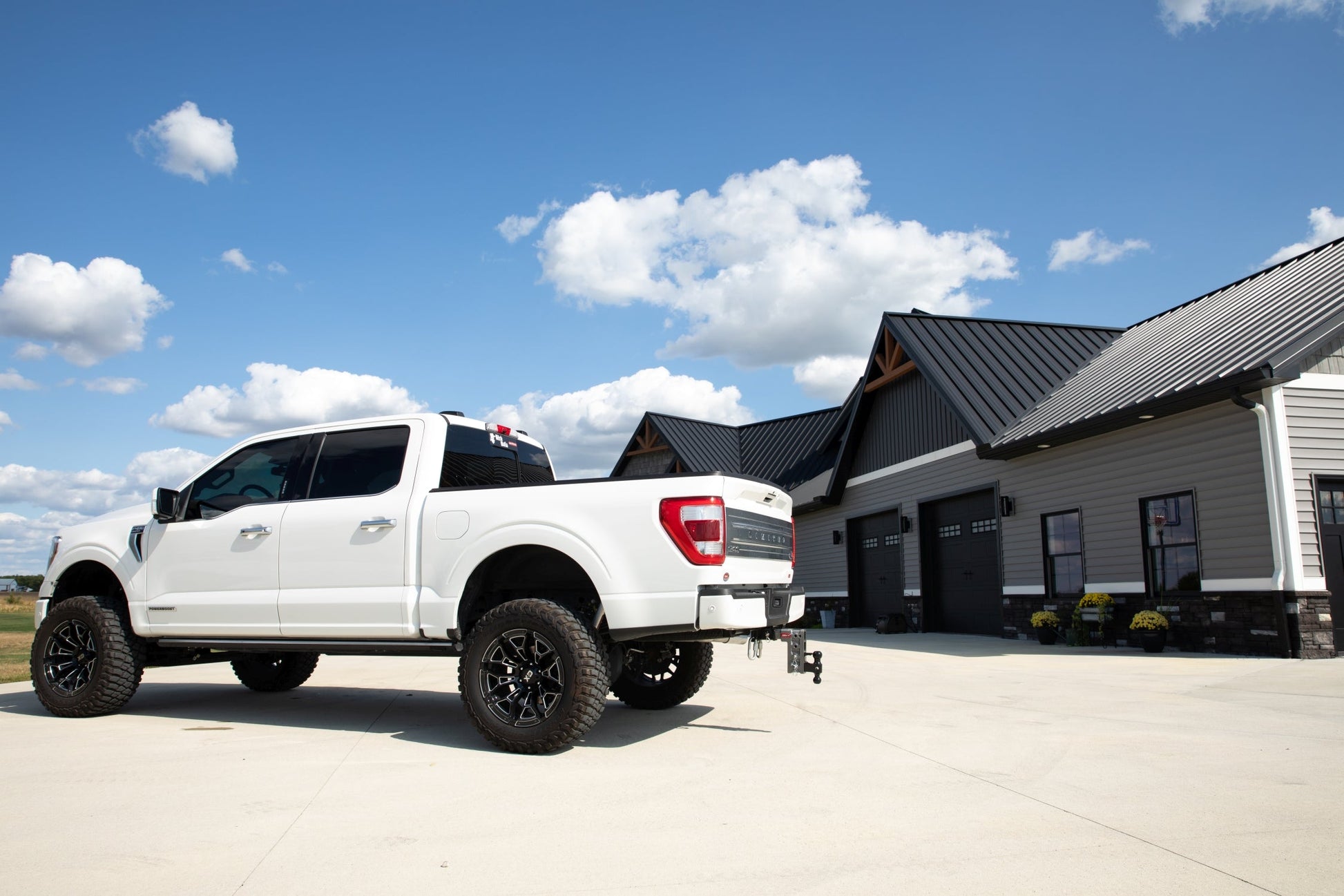 MEGA-DUTY 3" Shank 6" Offset Drop 3.5K TW 32K Hitch with Dual-Ball & Pintle Lock GH-2024 - B2B Diesel and Gas Service