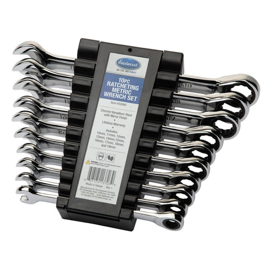 Eastwood 10pc Ratcheting Wrench Set MM 