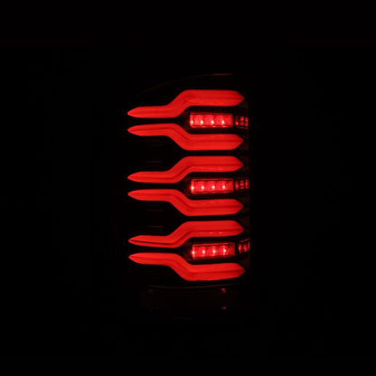 AlphaRex 14-18 GMC Sierra 1500/2500HD/3500HD LUXX-Series LED Tail Lights Alpha-Blk Actv Lgt Seq. Sig - B2B Diesel & Gas Service